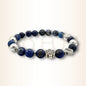 Brățară cu Lapis Lazuli și Nod mistic pentru intuiție și prosperitate