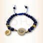 Brățară cu Lapis Lazuli și Ochiul Protecției Divine pentru comunicare și viziune