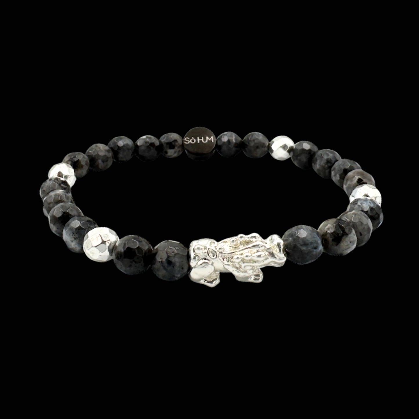 Brățară cu Pi Xiu și Labradorit fațetat pentru creșterea fluxului de bani și a norocului