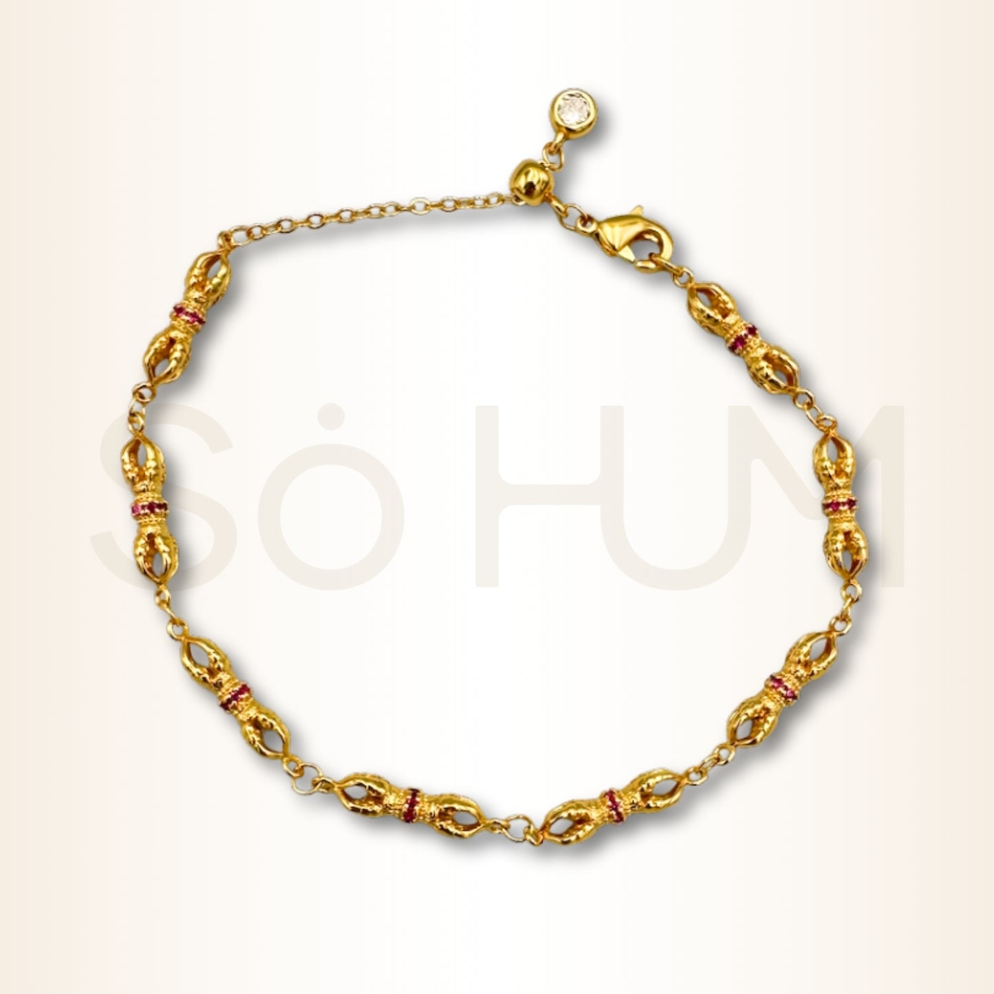 Brățară cu Vajra pentru protecție, claritate și putere interioară