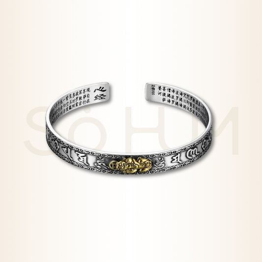 Brățară tibetană cu Pi Yao și Ru Yi pentru prosperitate și putere de conducere