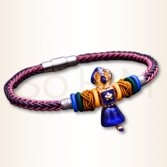 Brățară tibetană cu Vajra pentru putere, leadership și respect