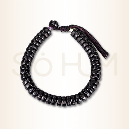 Brățară tibetană cu mantra Om Mani Padme Hum pentru protecție amplificată