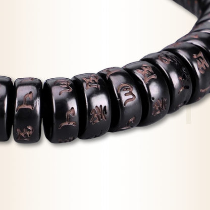 Brățară tibetană cu mantra Om Mani Padme Hum pentru protecție amplificată