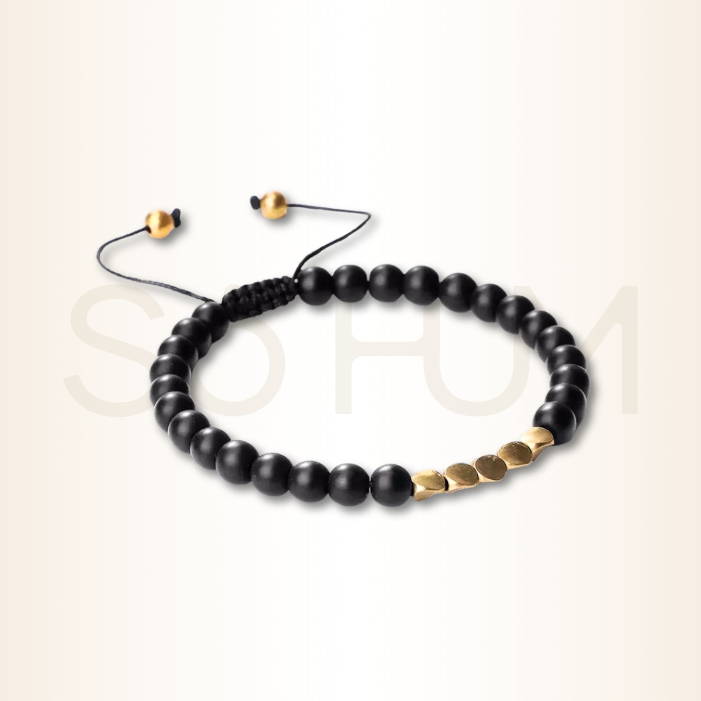 Brățară tibetană cu piramide din cupru și cristale naturale pentru abundență și putere