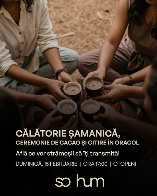 Cacao Ceremony, Călătorie Șamanică și Citire în Oracol | Află ce vor strămoșii să îți transmită!