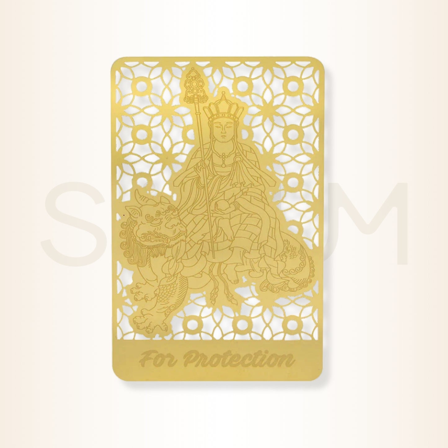 Card cu Ksiddigarbha pe Chi Lin - pentru protecție împotriva răului