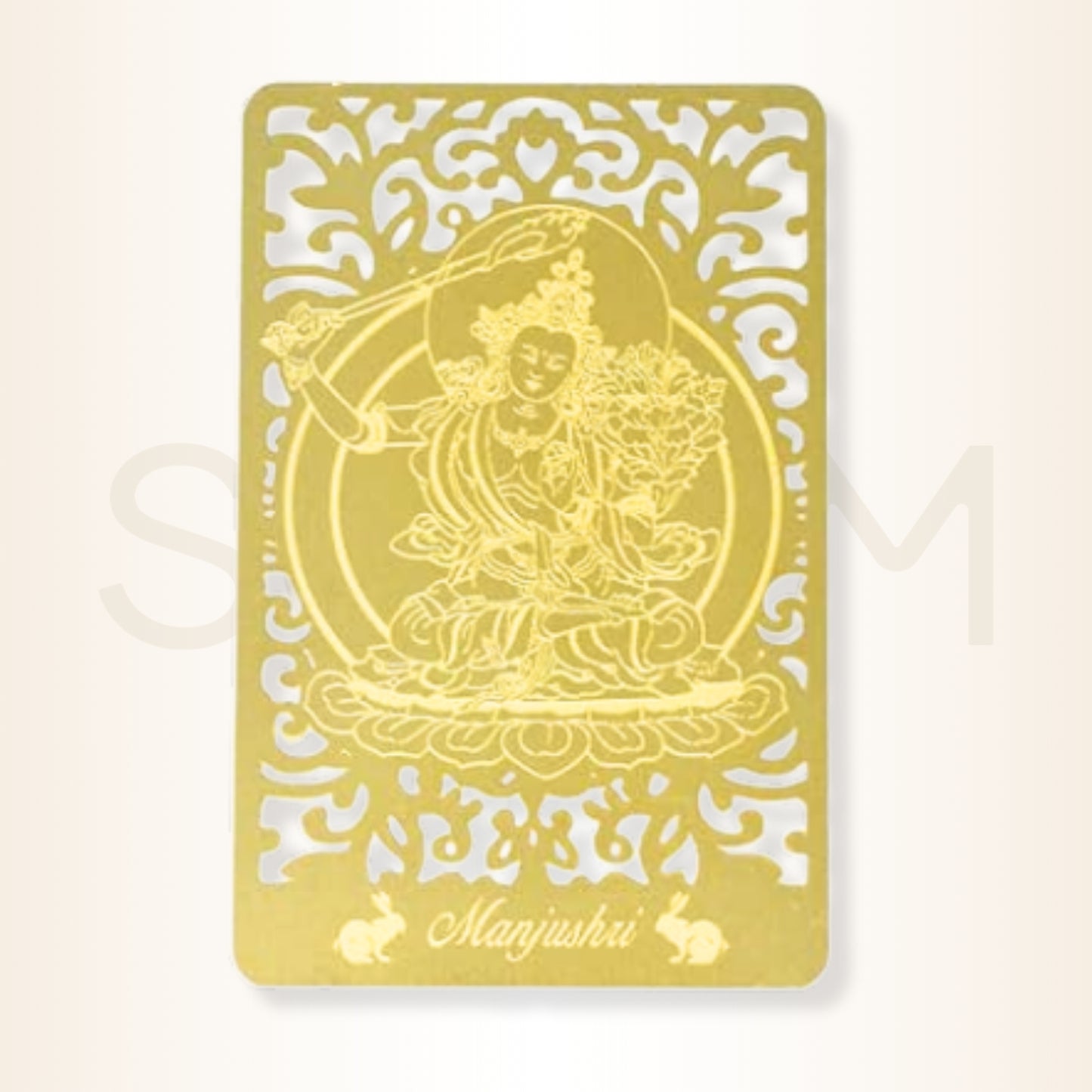 Card cu Manjushri - pentru înțelepciune și protecția nativilor Iepure