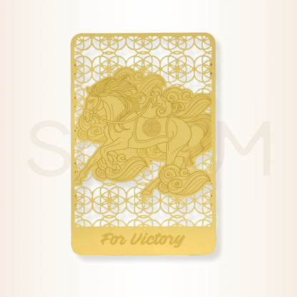 Card cu Musca pe Maimuță pe Cal - pentru victorie instantă și succes