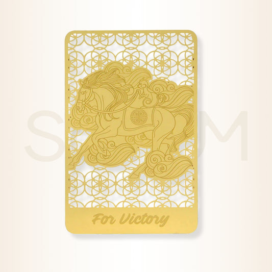 Card cu Musca pe Maimuță pe Cal - pentru victorie instantă și succes