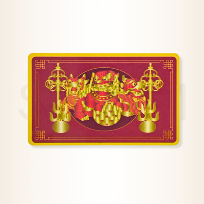 Card cu cei 3 gardieni celești - pentru protecție împotriva celor 3 ucideri și a nenorocirilor
