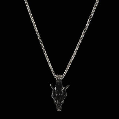 Colier cu Capul Dragonului Negru pentru forță și putere