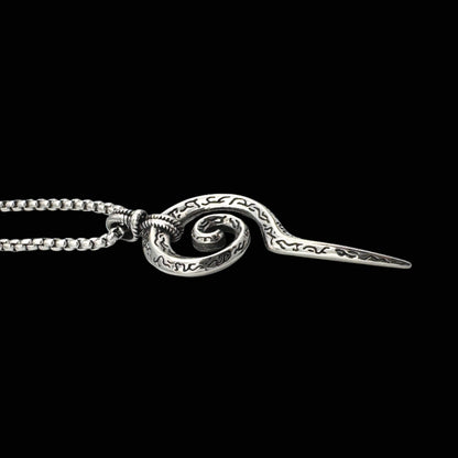 Colier cu Cheia Inimii pentru deschidere, încredere și conexiune (argintiu)