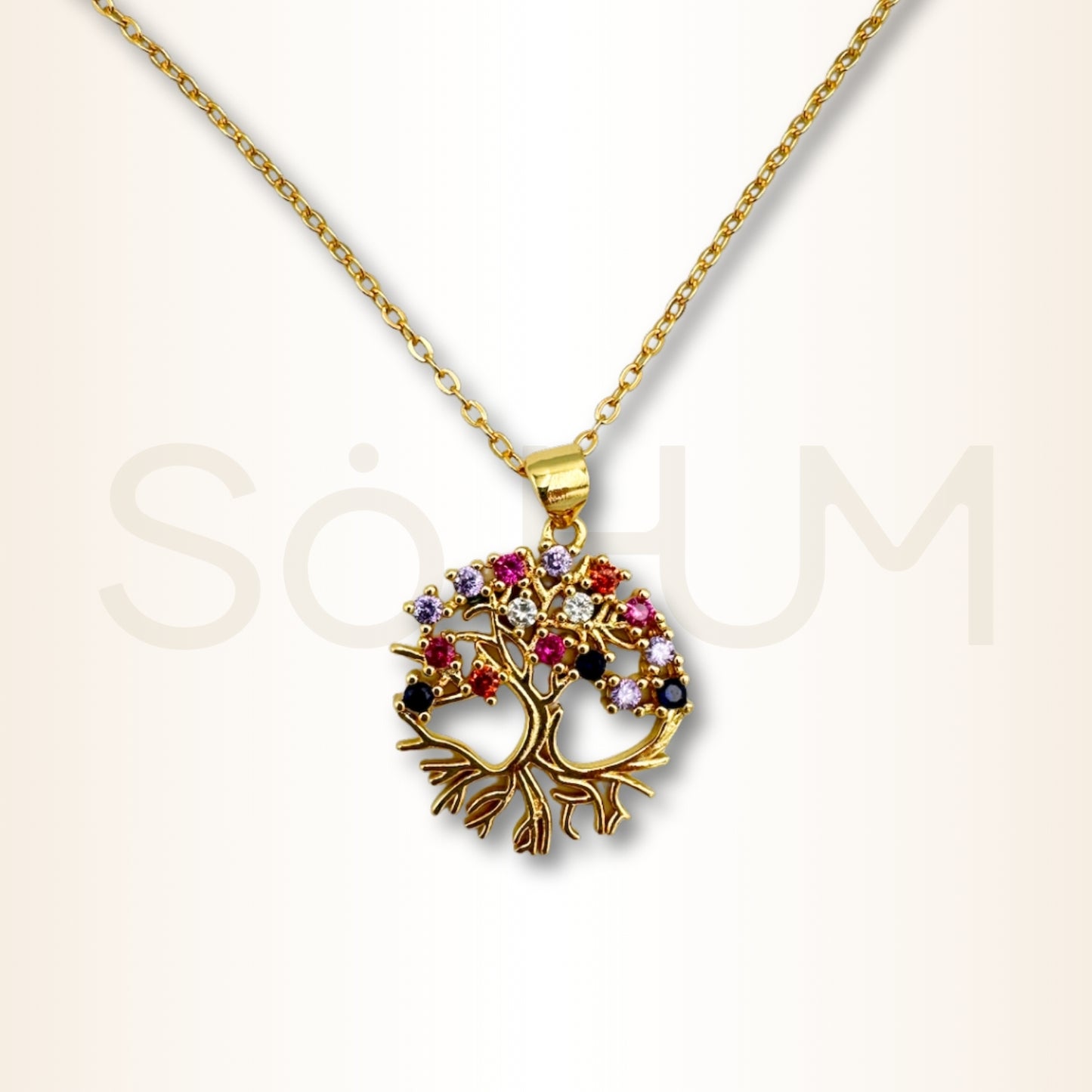 Colier cu Copacul vieții pentru putere, vitalitate și compasiune