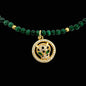 Colier cu Jaguar (Arhetip Șamanic) și Malachit fațetat pentru putere și vitalitate