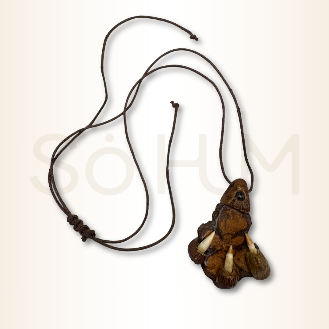 Colier cu Lemn de Ayahuasca pentru claritate, introspecție și ghidare divină