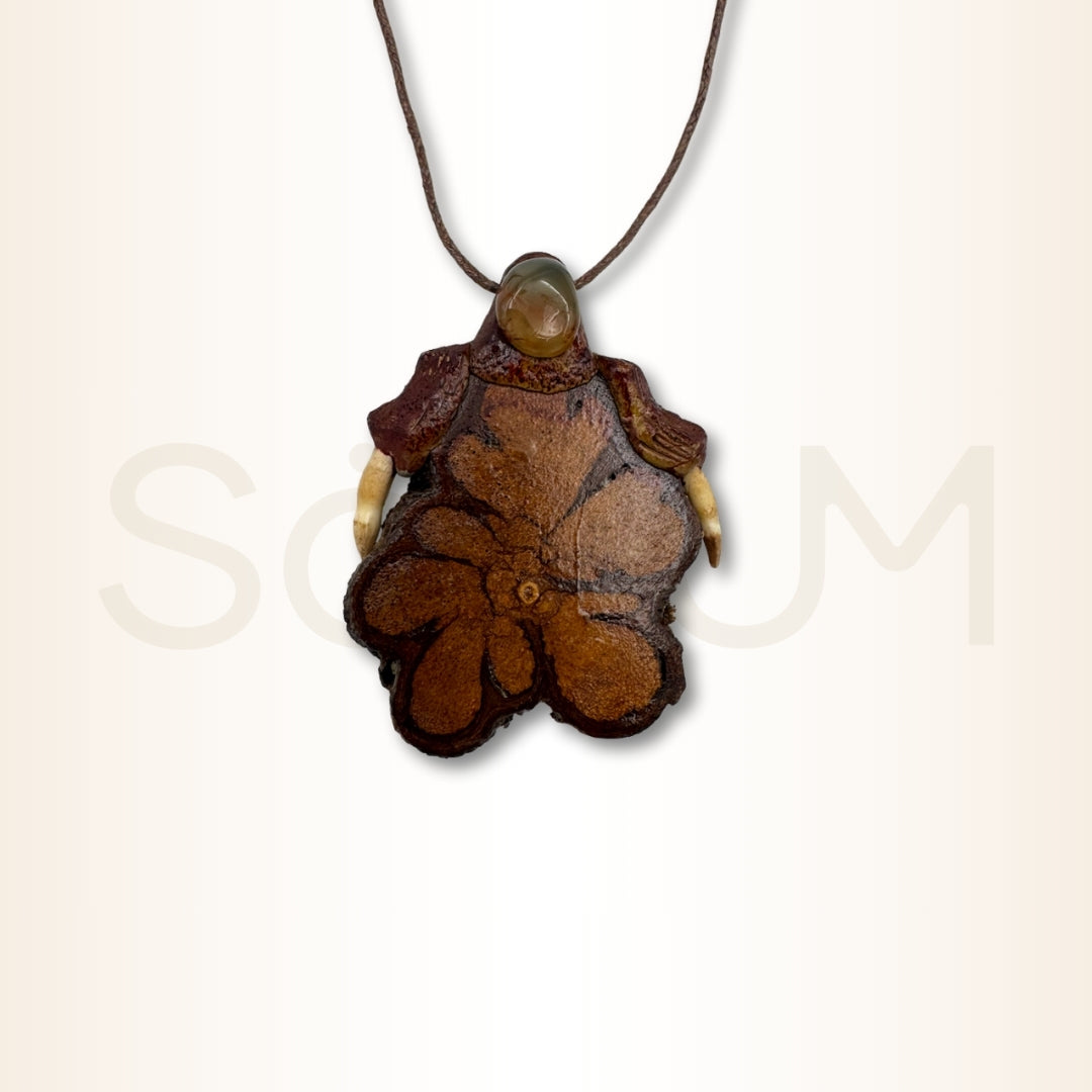 Colier cu Lemn de Ayahuasca pentru claritate, introspecție și ghidare divină