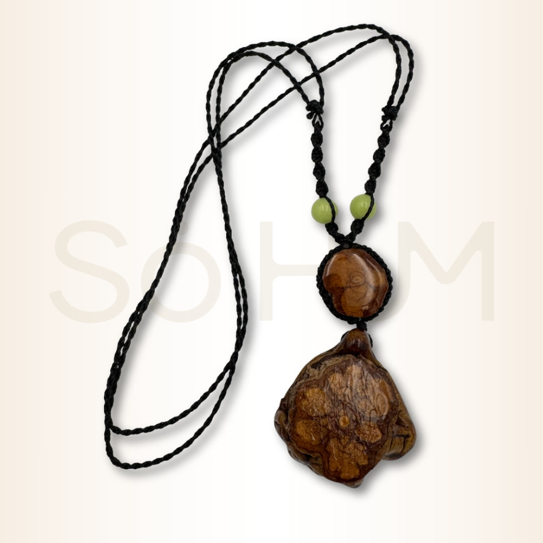 Colier cu Lemn de Ayahuasca pentru claritate, introspecție și ghidare divină