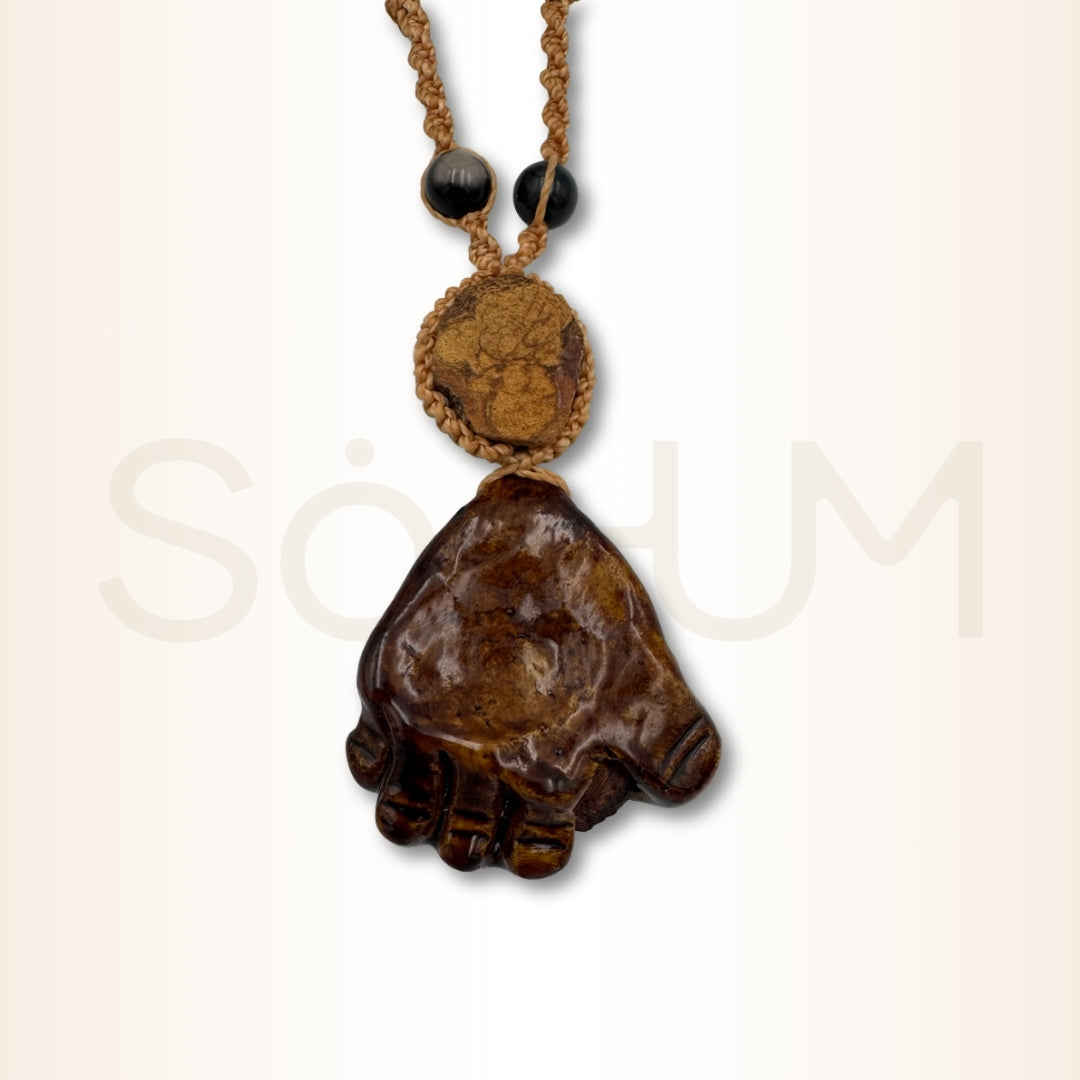 Colier cu Lemn de Ayahuasca pentru claritate, introspecție și ghidare divină