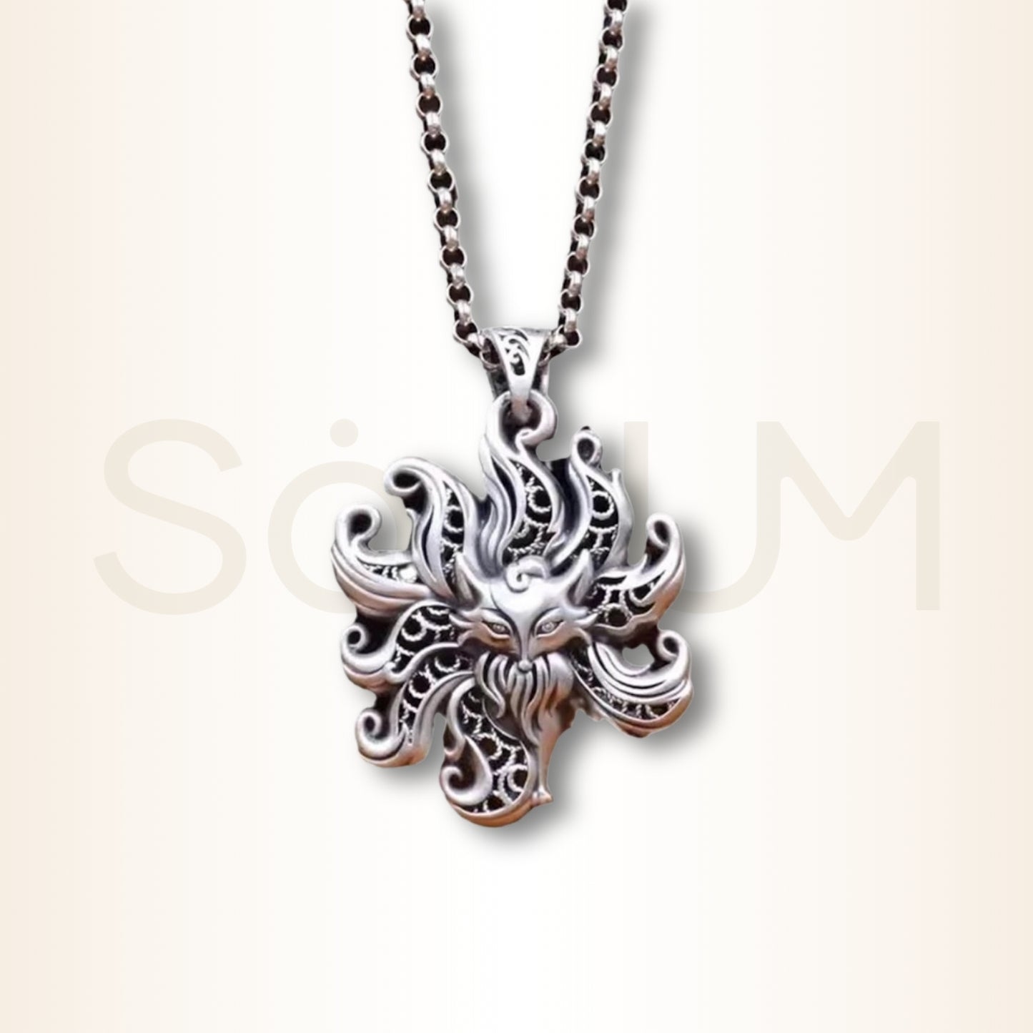 Colier cu Vulpea cu 9 cozi pentru atragerea și amplificarea energiei de dragoste