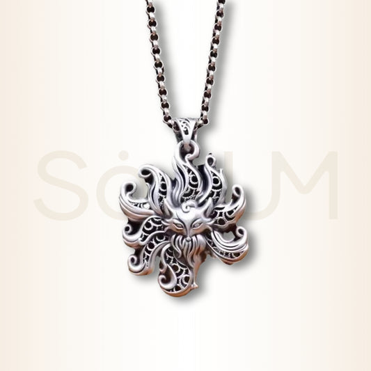 Colier cu Vulpea cu 9 cozi pentru atragerea și amplificarea energiei de dragoste