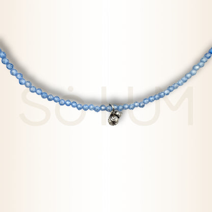 Colier cu Zirconiu albastru și Wu Lou pentru sănătate și vitalitate