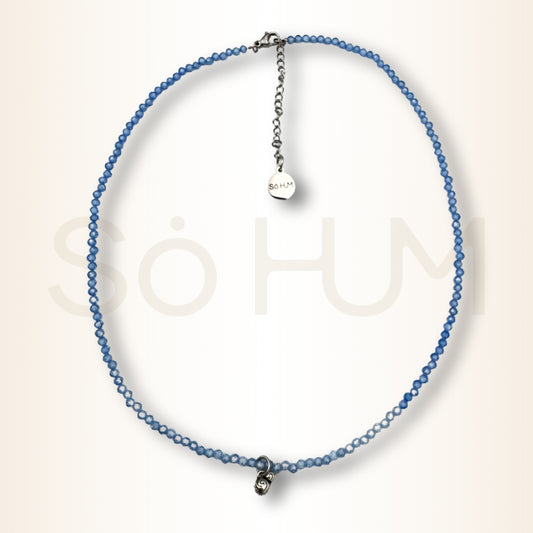 Colier cu Zirconiu albastru și Wu Lou pentru sănătate și vitalitate