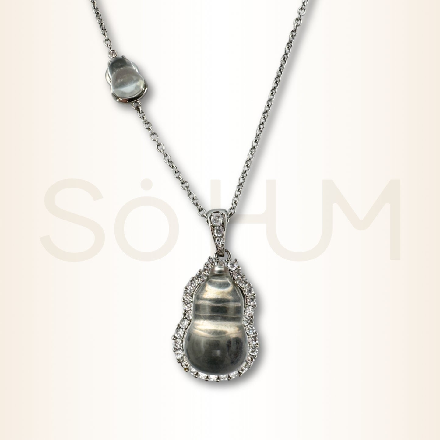 Colier cu dublu Wu Lou pentru sănătate și abundență