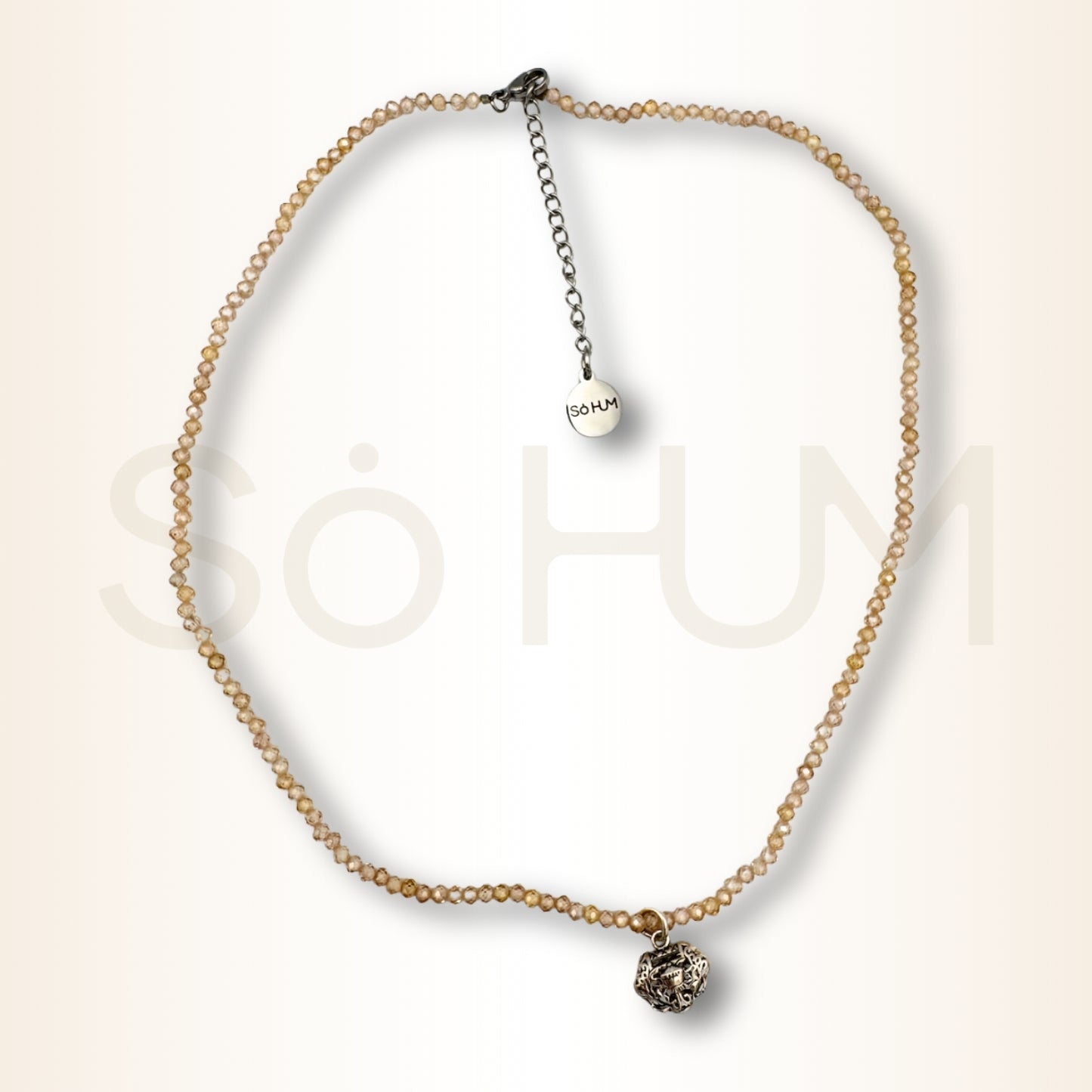 Colier cu zirconiu galben și Ru Yi pentru putere și autoritate