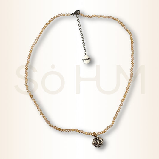 Colier cu zirconiu galben și Ru Yi pentru putere și autoritate