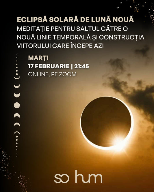 Eclipsă Solară de Lună Nouă: Meditație pentru saltul către o nouă linie temporală și construcția viitorului care începe azi
