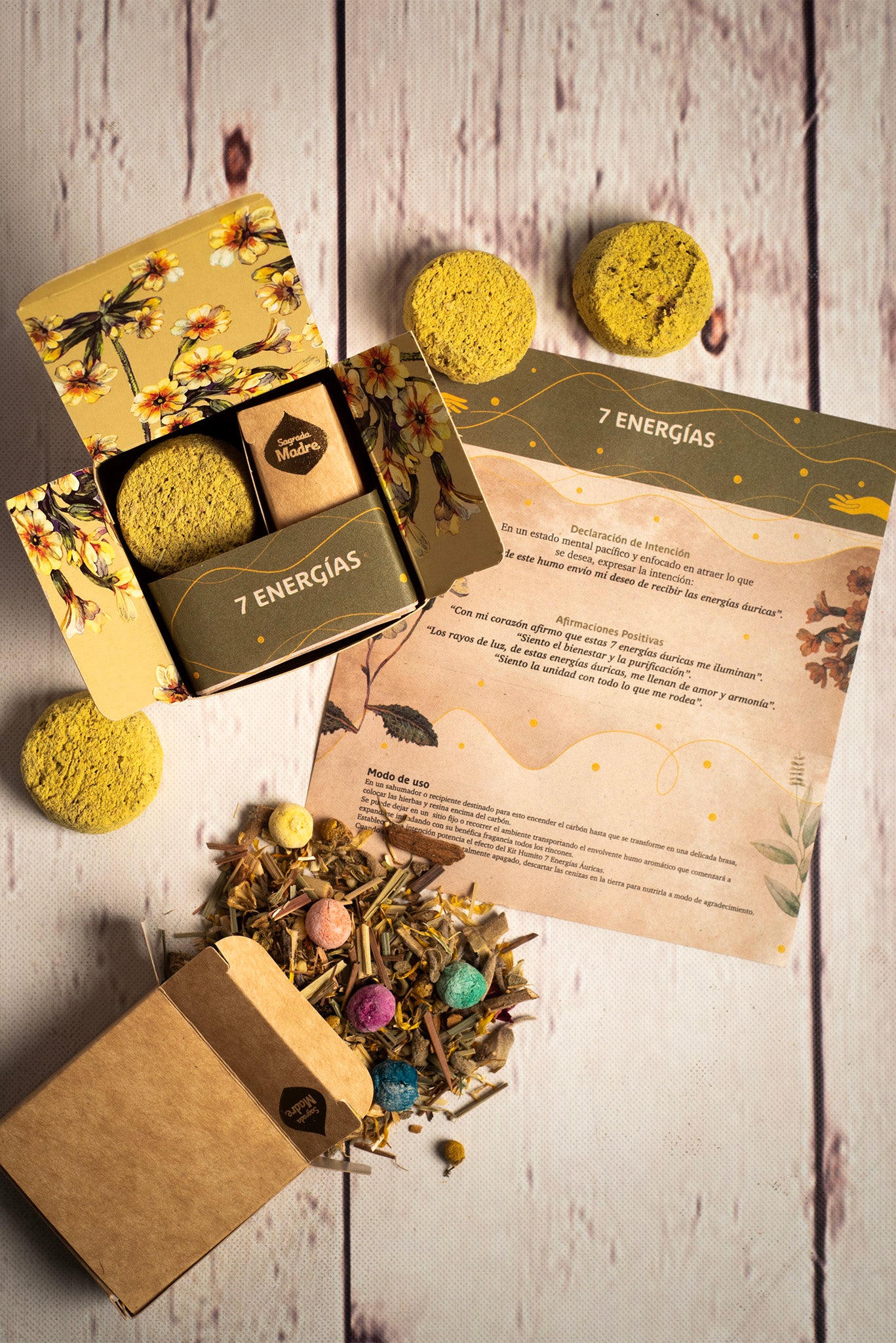 Kit de fumigație pentru Activarea celor 7 energii (SAGRADA MADRE – Humito Sagrado)