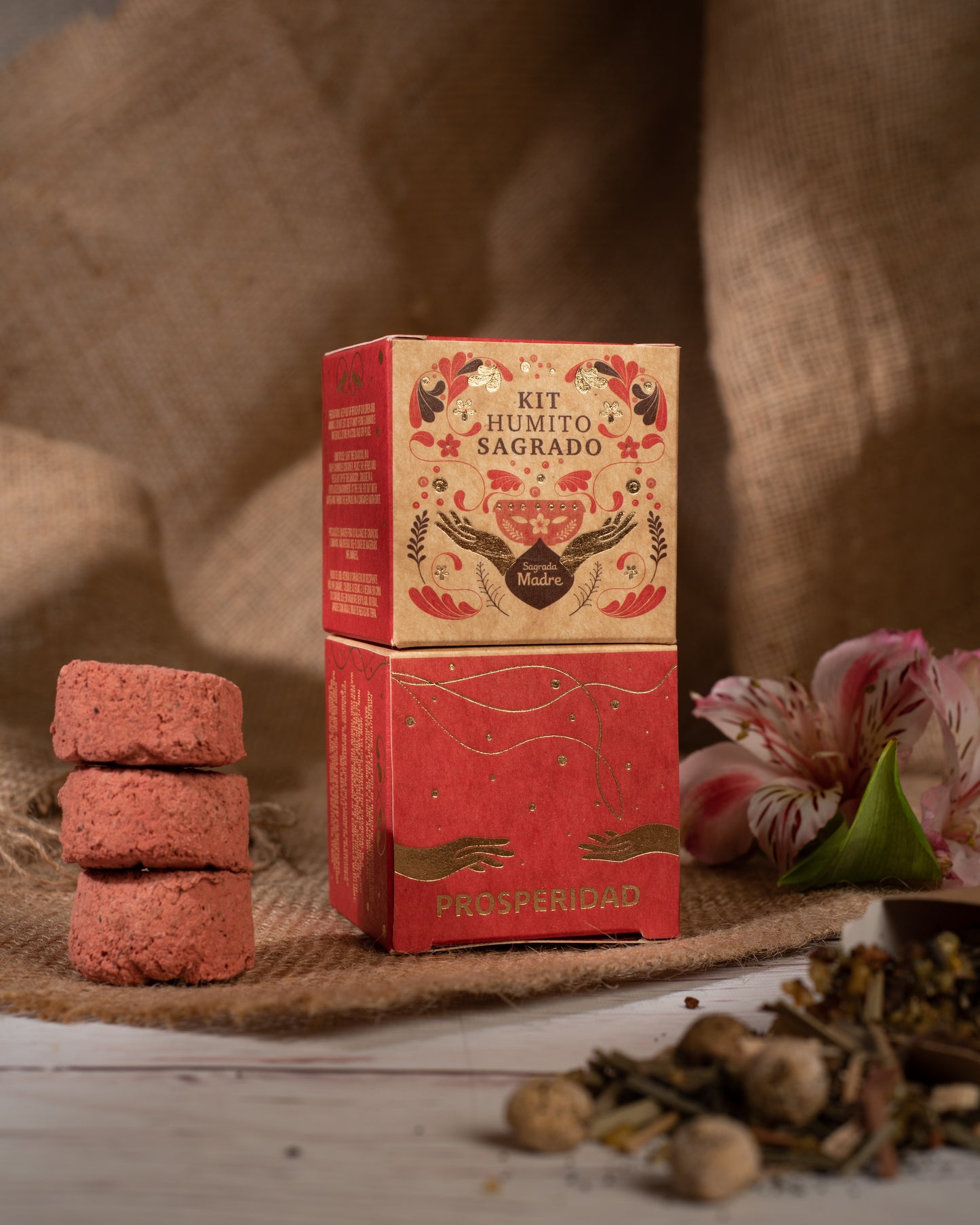 Kit de fumigație pentru Prosperitate (SAGRADA MADRE – Humito Sagrado)