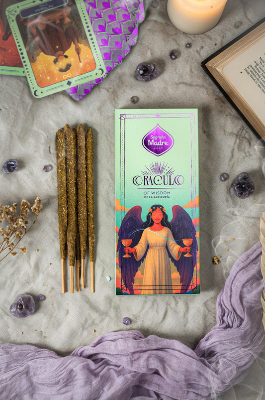 Oracolul Înțelepciunii cu bețișoare parfumate naturale (SAGRADA MADRE – Oráculo)