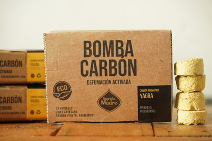 Pastile de fumigație cu cărbune natural vegetal și Yagra pentru prosperitate x24 (SAGRADA MADRE - Bomba Carbon)