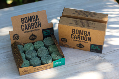 Pastile de fumigație cu cărbune natural vegetal și mix de rășini pentru curățare energetică și purificare x24 (SAGRADA MADRE - Bomba Carbon)
