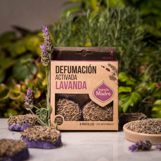 Pastile de fumigație ritualizate cu Lavandă pentru relaxare (SAGRADA MADRE - Defumación Activada X4)
