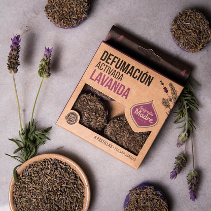 Pastile de fumigație ritualizate cu Lavandă pentru relaxare (SAGRADA MADRE - Defumación Activada X4)