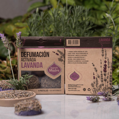 Pastile de fumigație ritualizate cu Lavandă pentru relaxare (SAGRADA MADRE - Defumación Activada X4)