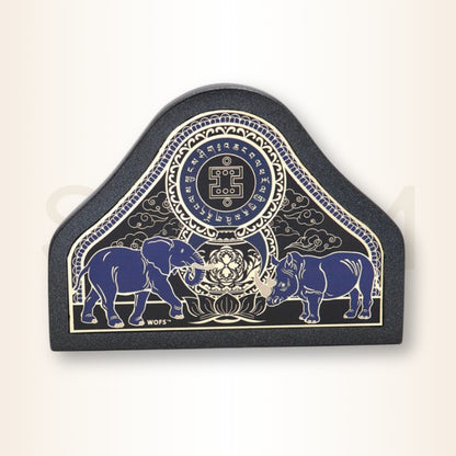 Placa Antifurt cu Rinocer și Elefant albastru - pentru a suprima energia pierderilor și a trădărilor