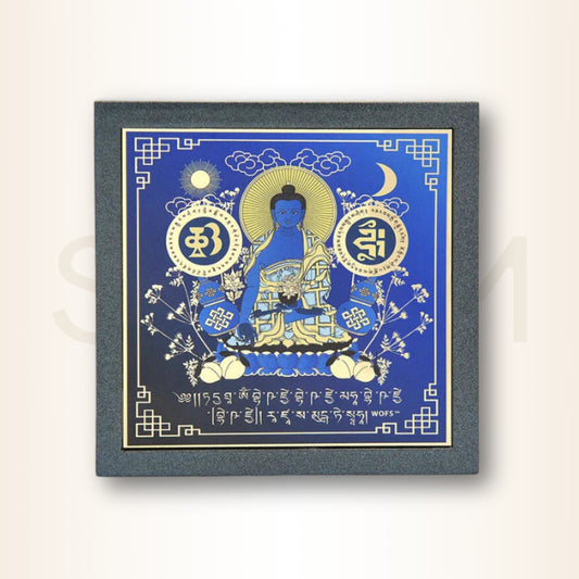 Placă pentru protecția sănătății cu Buddha Medicine - pentru protecție împotriva bolilor