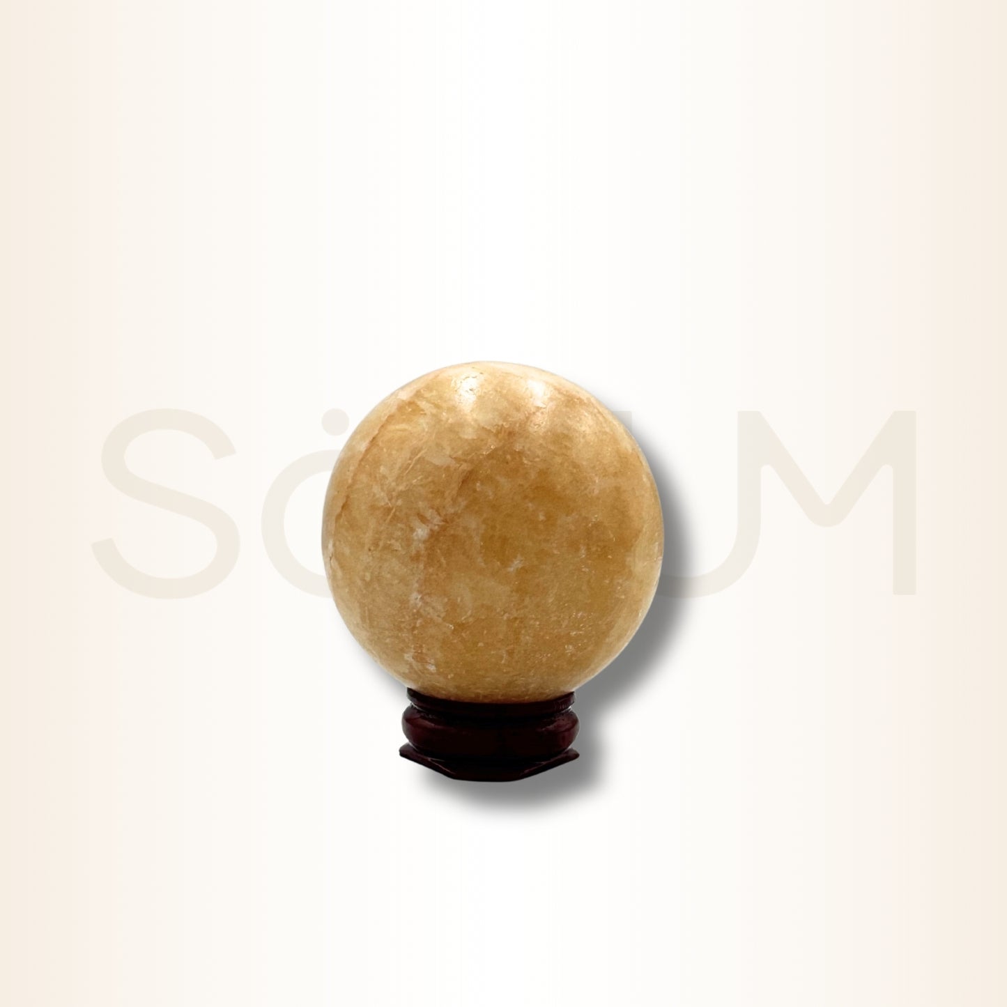 Sferă galbenă de calcit pentru regenerare, creativitate și vitalizare