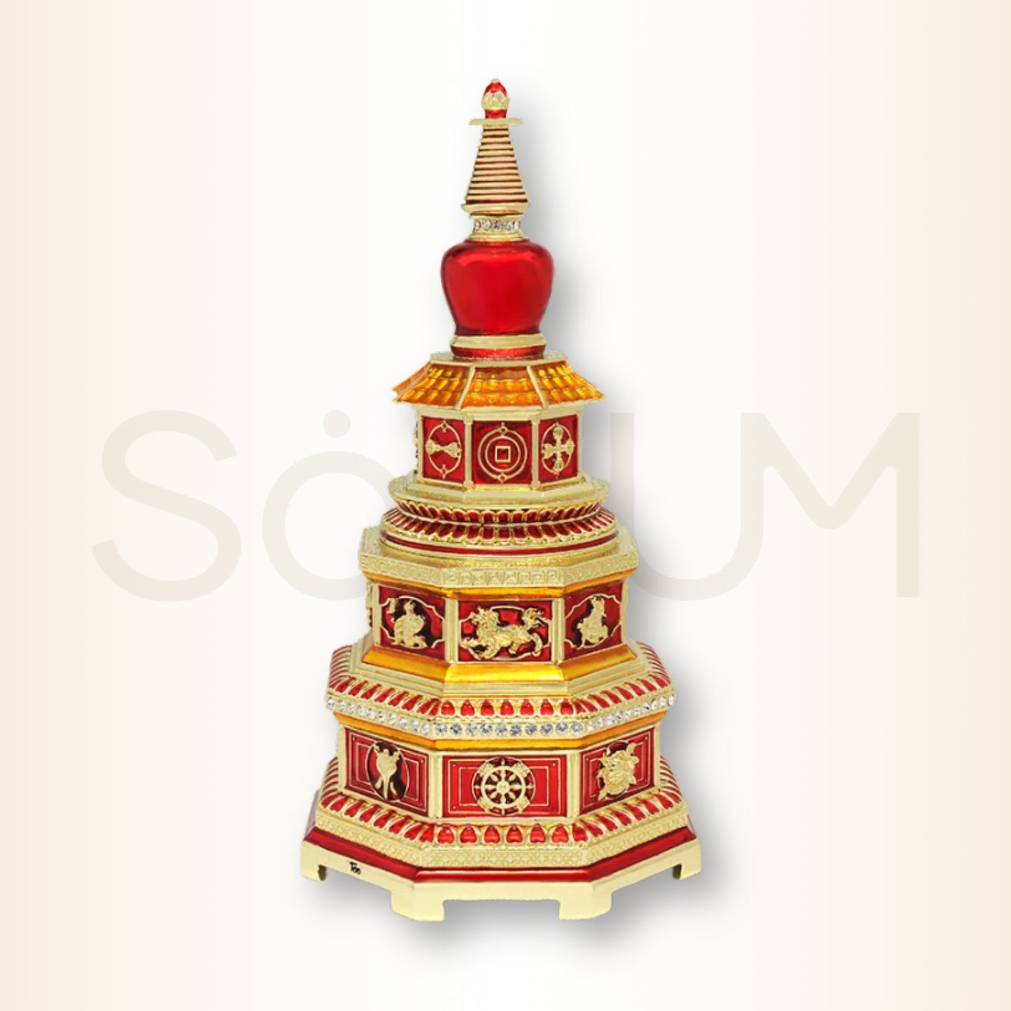 Stupa victoriei pe 3 nivele - pentru protecție, prosperitate și victorie supremă