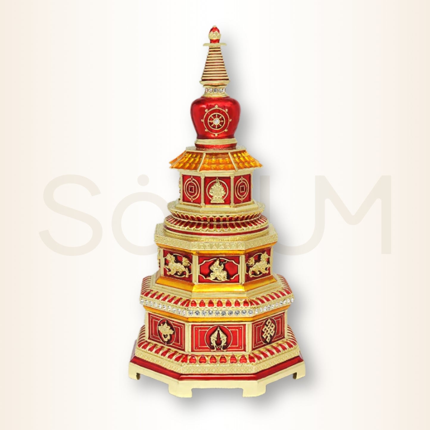 Stupa victoriei pe 3 nivele - pentru protecție, prosperitate și victorie supremă