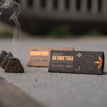Triunghiuri energetice cu Palo Santo și Smirnă pentru purificare și curățare energetică (SAGRADA MADRE – Geometria Sacra Astrala)