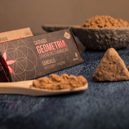 Triunghiuri energetice cu Santal pentru protecție și vindecare (SAGRADA MADRE – Geometria Sacra Astrala)