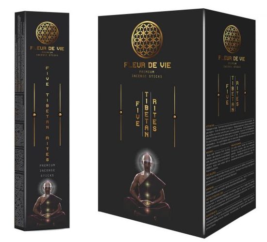 FLEUR DE VIE - FIVE TIBETAN RITES - Betisoare parfumate luxuriante pentru forta vitala