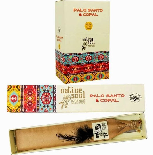 PALO SANTO & COPAL - Bețișoare parfumate cu rășina de Copal și lemn de Palo Santo