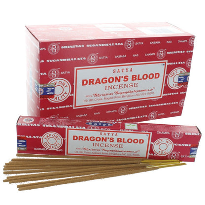 SATYA DRAGON’S BLOOD - Betisoare parfumate premium cu Sange de Dragon