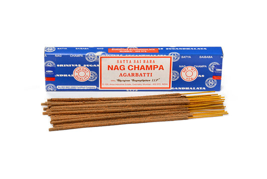 SATYA NAG CHAMPA ORIGINAL - Betisoare parfumate premium tradiționale pentru stare de bine